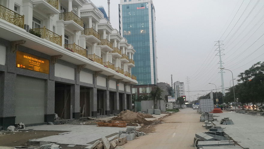 Một dự án nhà phố thương mại shophouse. Ảnh minh họa. 