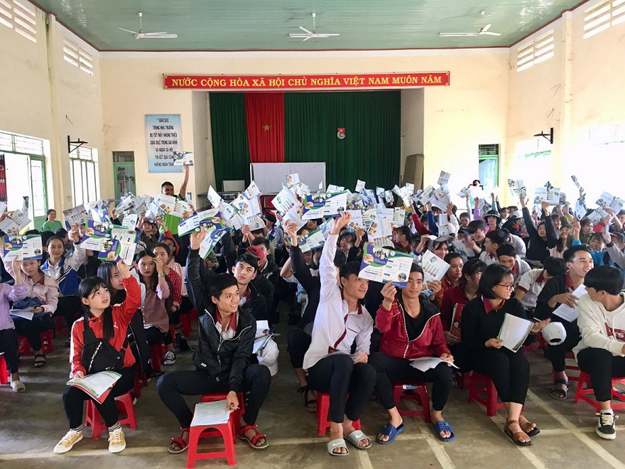 Học sinh trong một buổi tư vấn hướng nghiệp