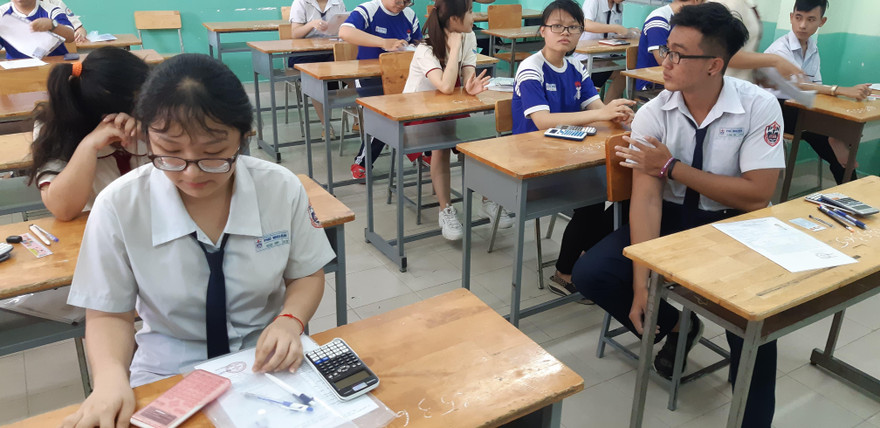 Thí sinh dự thi THPT Quốc gia 2019