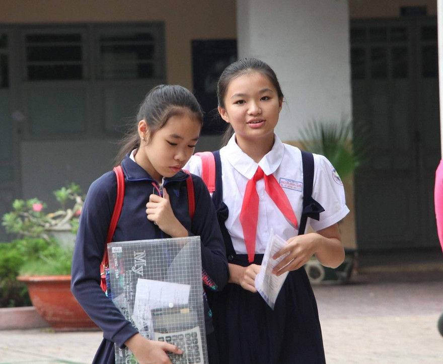 Thí sinh tham dự kỳ khảo sát năng lực vào lớp 6 trường THPT chuyên Trần Đại Nghĩa năm học 2018