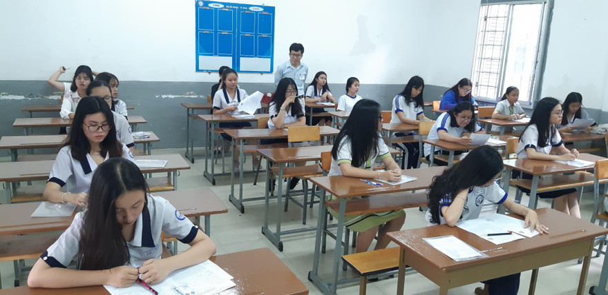 Thí sinh dự thi tại TPHCM