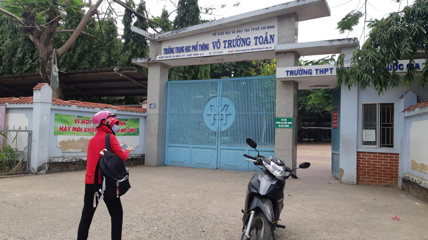 Trường THPT Võ Trường Toản, quận 12, TPHCM nơi đang xảy ra vụ việc