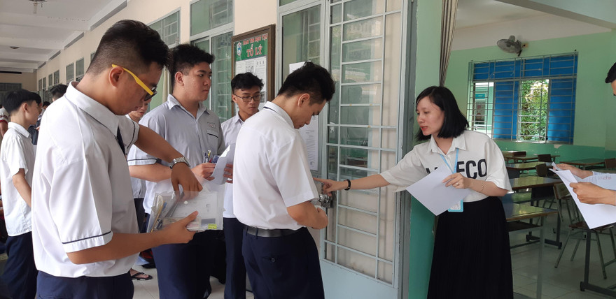 Thí sinh dự thi kỳ thi THPT Quốc gia 2019