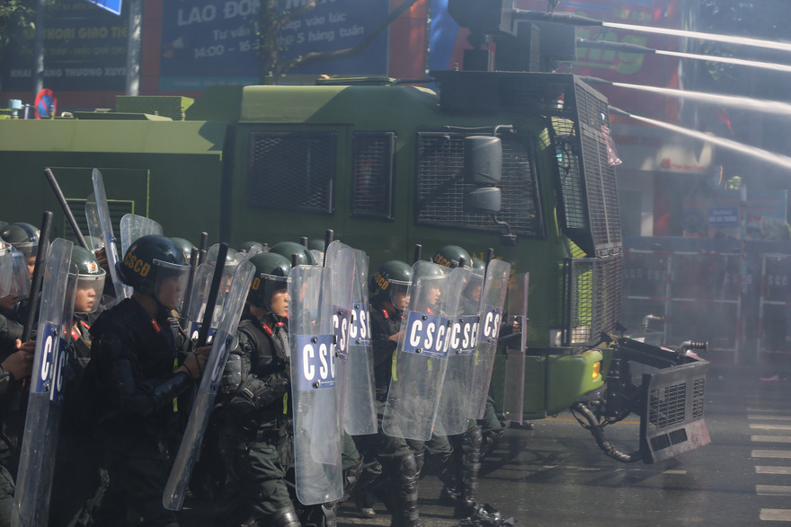 Buổi diễn tập sáng 15/12.