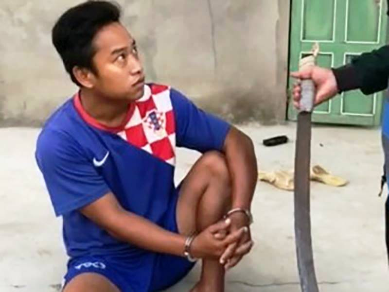 Danh Tiến bị bắt khi lẩn trốn ở nhà vợ.