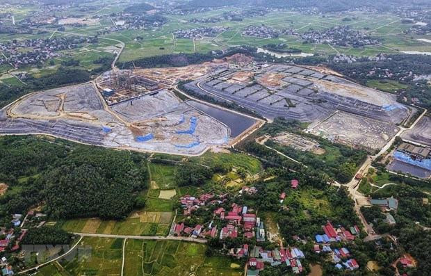 Toàn cảnh khu chôn lấp rác thải tại nhà máy rác Sóc Sơn