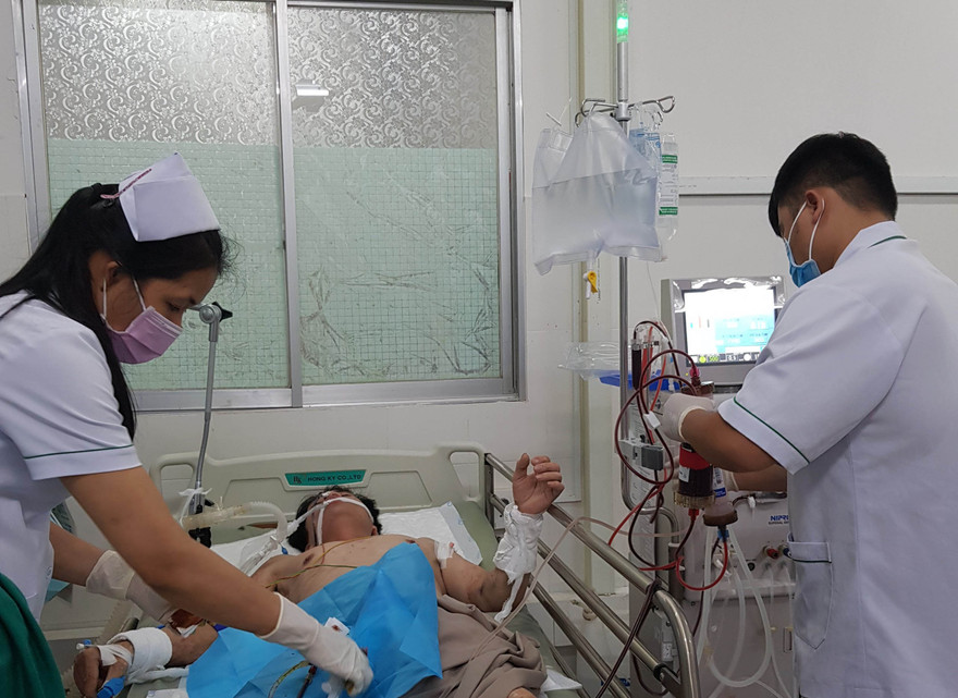 Bệnh nhân đang được điều trị tại Bệnh viện quận 2.