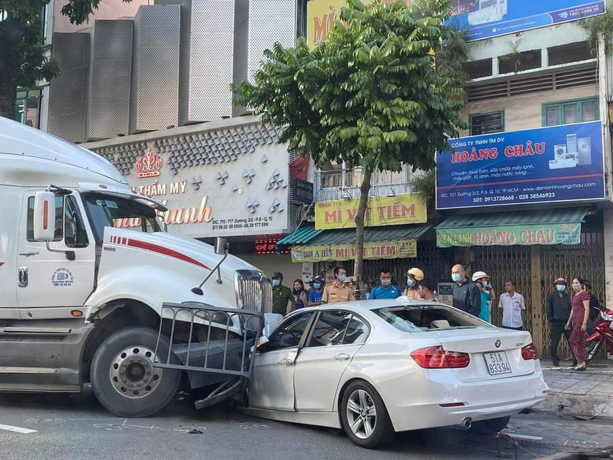 Hiện trường tai nạn.