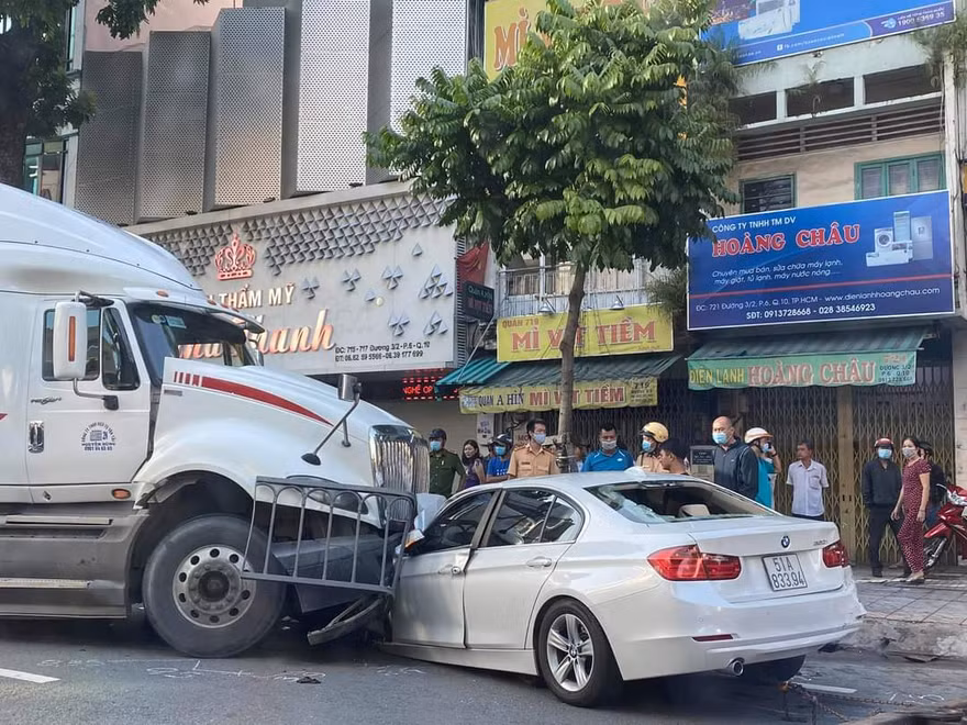 Hiện trường tai nạn.
