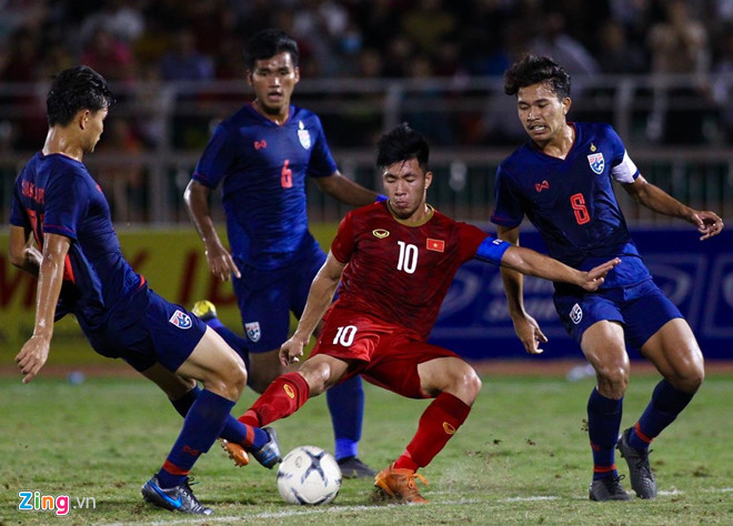 U18 Việt Nam gây thất vọng khi hòa U18 Thái Lan 0-0. Ảnh: Zing