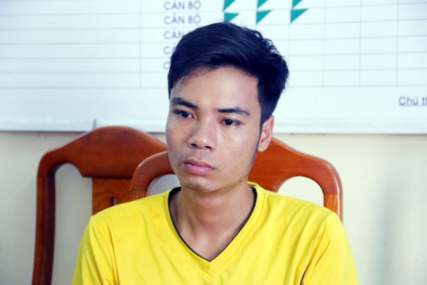 Đối tượng Nguyễn Văn Tú tại cơ quan điều tra Photo: N.A 