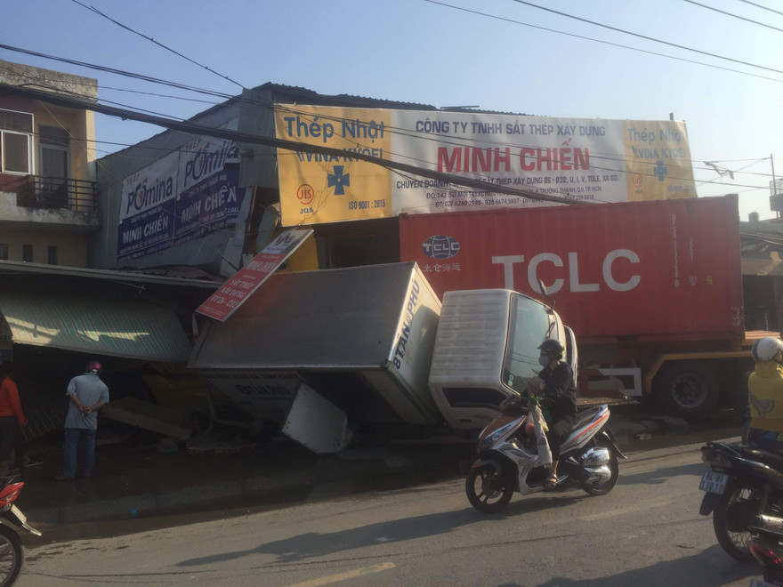 Hiện trường tai nạn.