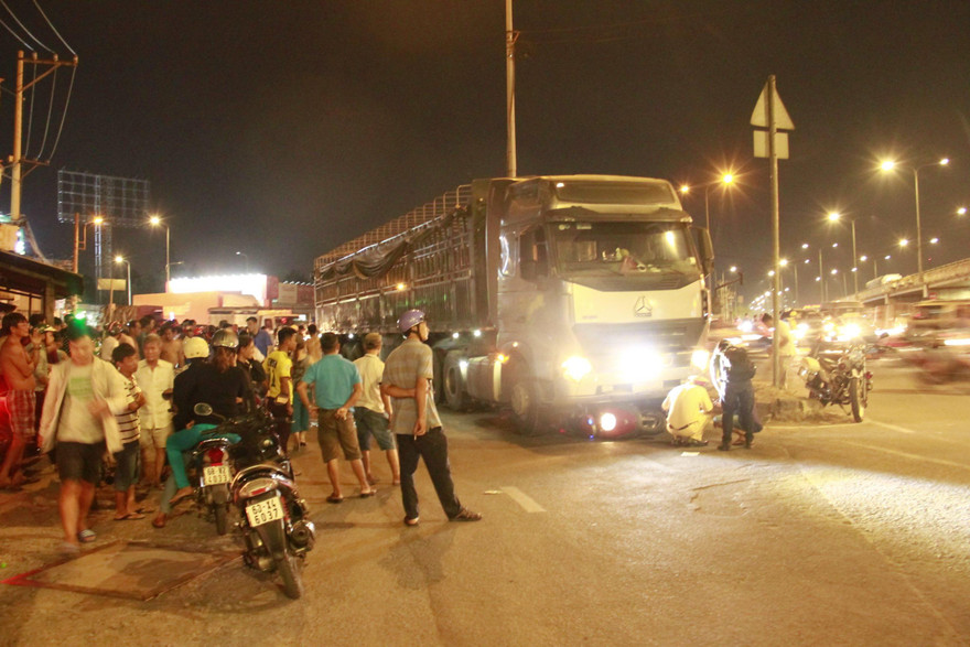 Hiện trường tai nạn.