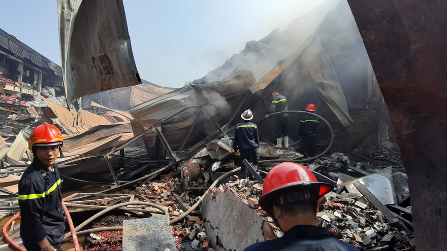 Hiện trường vụ cháy.