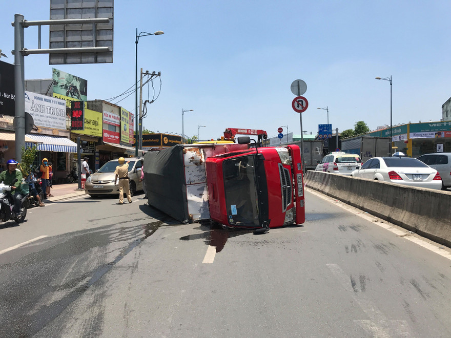 Hiện trường tai nạn.