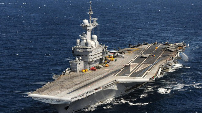 Tàu sân bay Charles de Gaulle của Pháp. Ảnh: news.usni.org