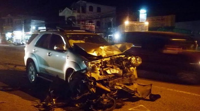 Hiện trường vụ tai nạn kinh hoàng.