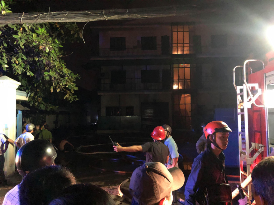 Hiện trường vụ cháy.