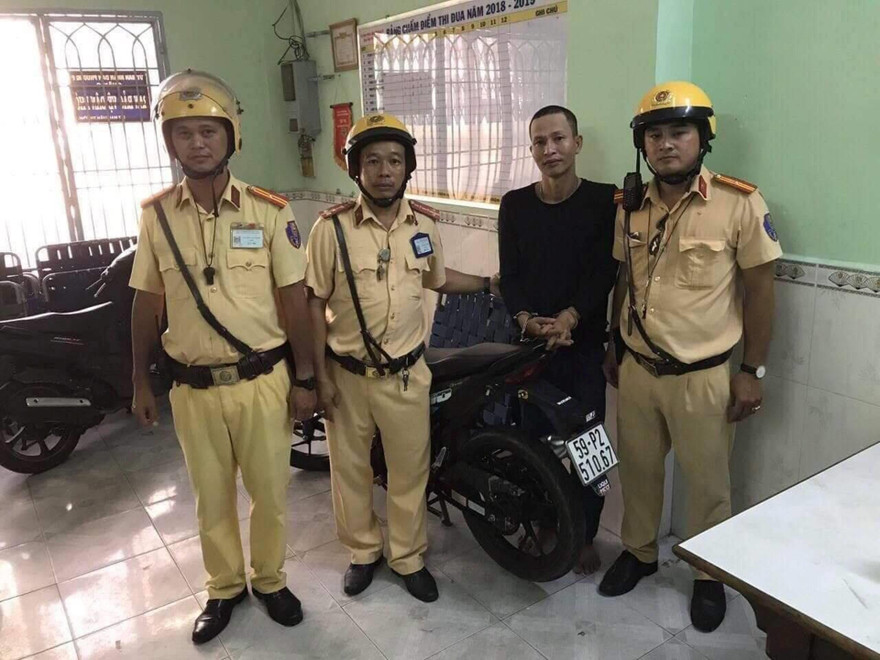 Vĩnh bị CSGT truy đuổi khi đang vận chuyển ma tuý.