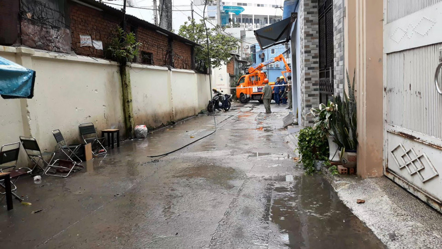 Hiện trường vụ việc.