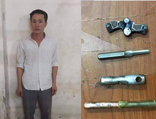 Tùng dùng bộ đoản bẻ khoá trộm chiếc xe của người ngủ trên vỉa hè.