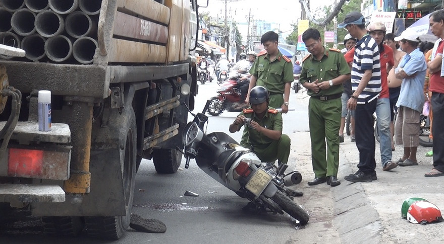 Hiện trường tai nạn.