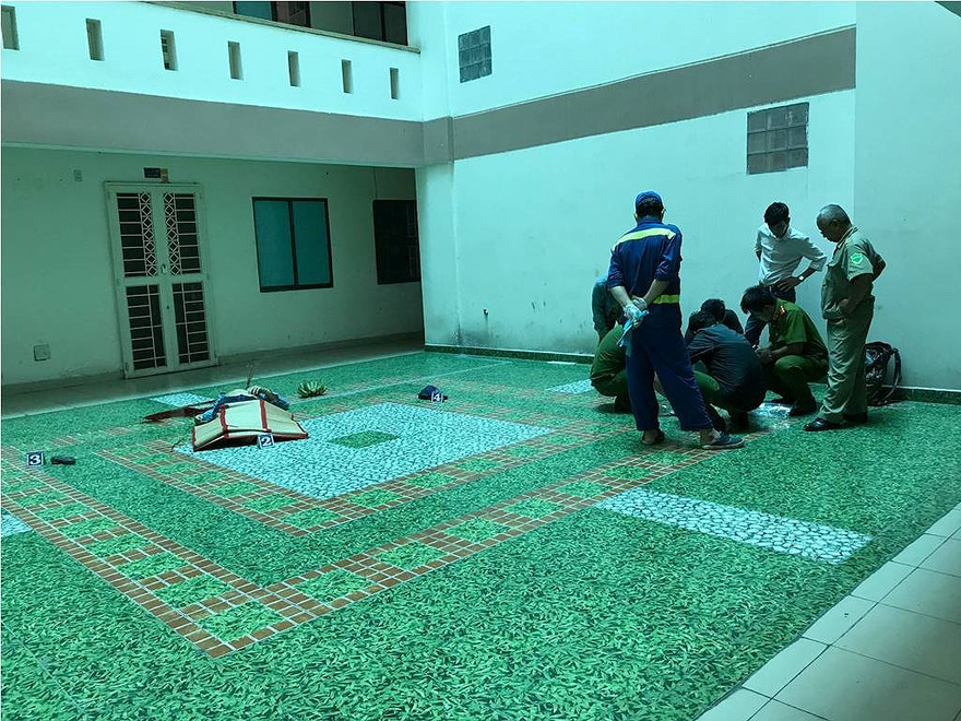 Hiện trường vụ việc.