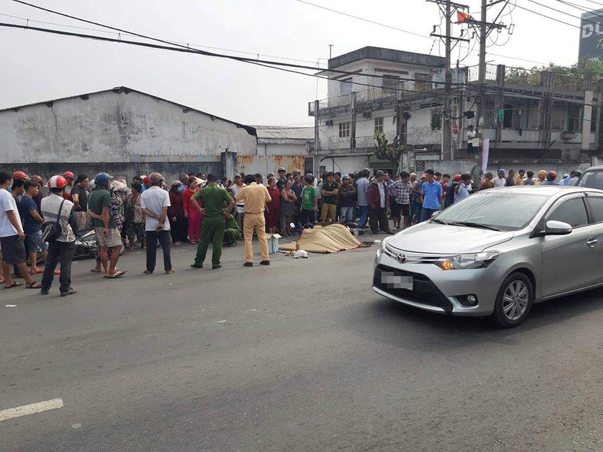 Hiện trường tai nạn.