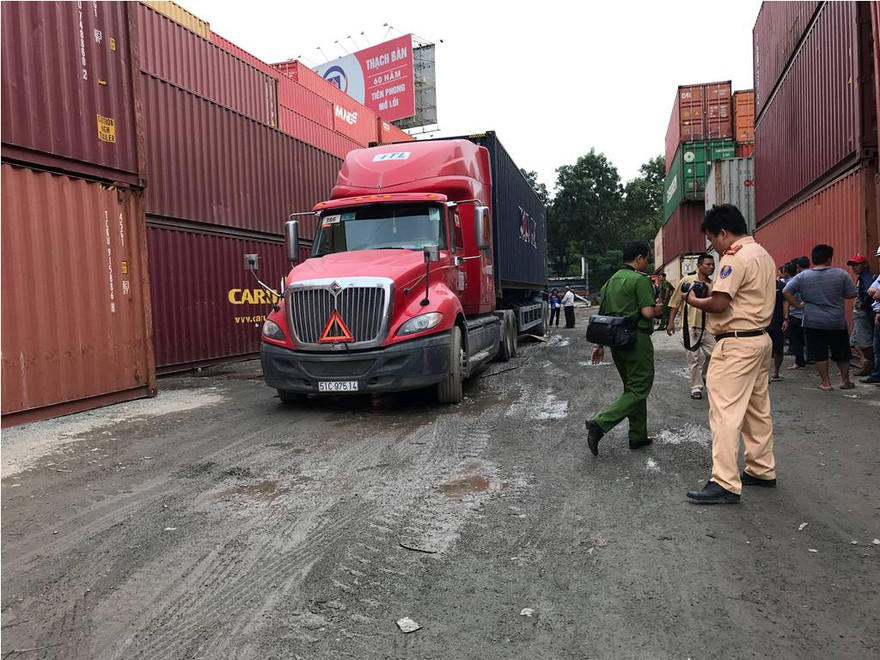 Hiện trường tai nạn.