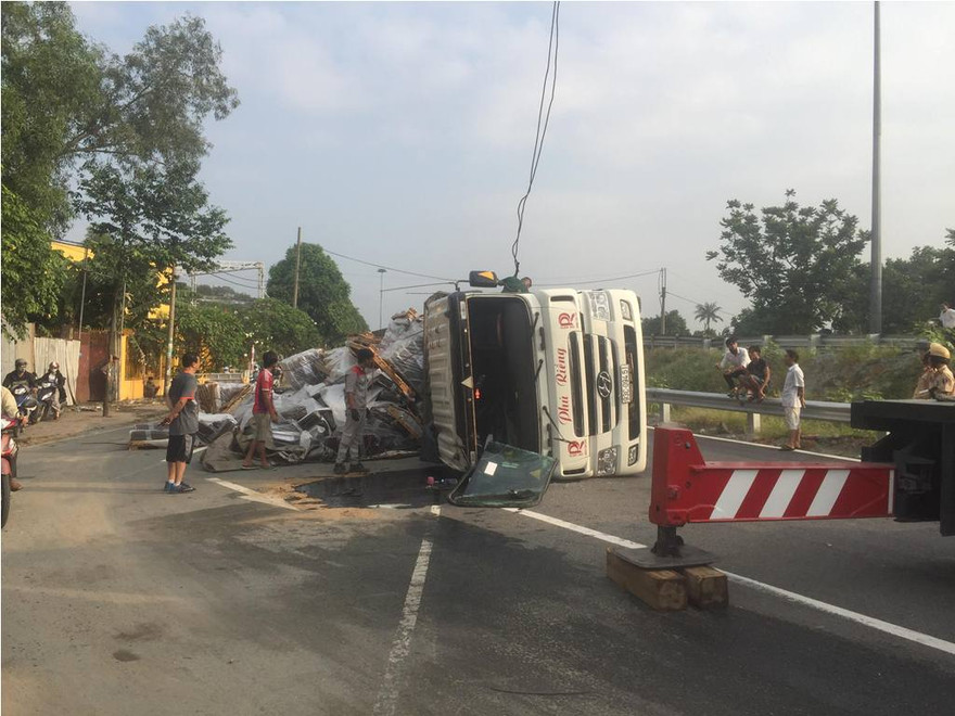 Hiện trường tai nạn.