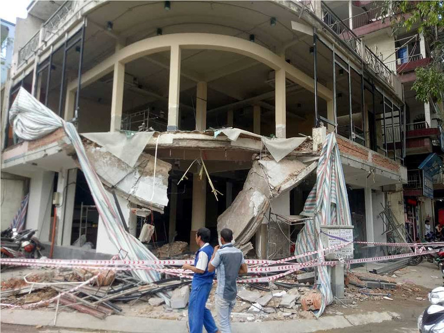 Hiện trường vụ việc.