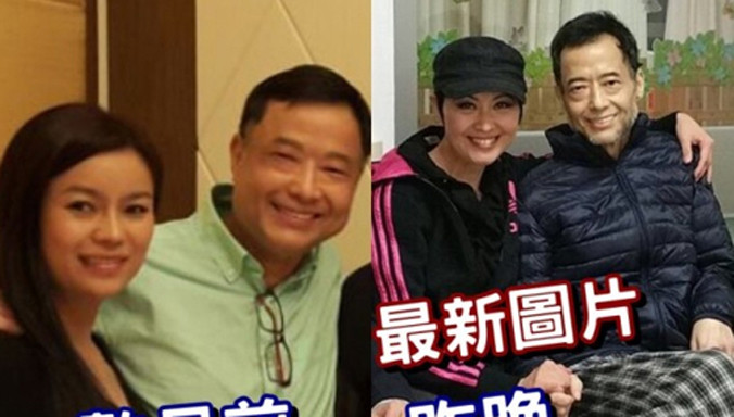 Quảng Tá Huy vài tháng trước (ảnh trái). Thời gian gần đây, ông gầy gò vì bệnh chuyển biến xấu.