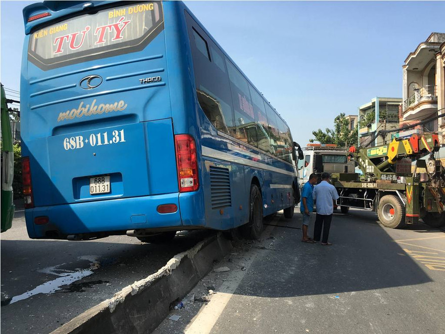 Hiện trường tai nạn.