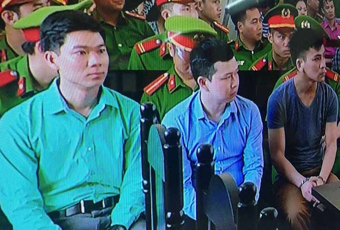 Bị cáo Hoàng Công Lương tại phiên xét xử sơ thẩm.