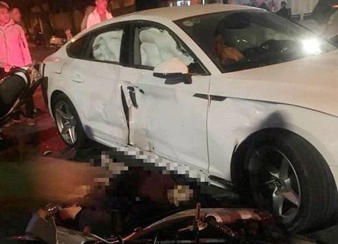 Hiện trường vụ tai nạn.