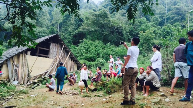 Ngôi nhà cũ nơi xảy ra vụ việc.