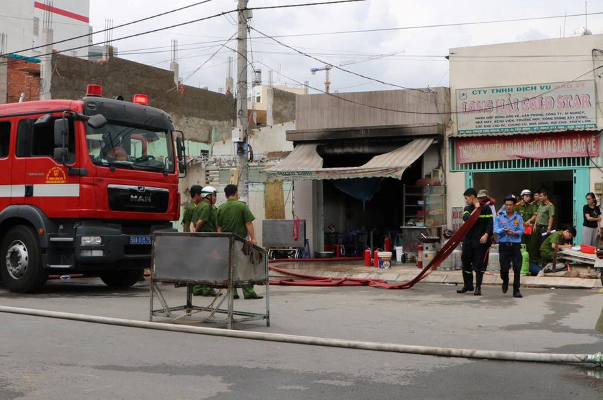 Hiện trường vụ cháy.