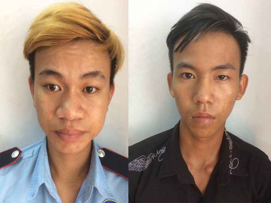 Sang và Chiến tại công an.