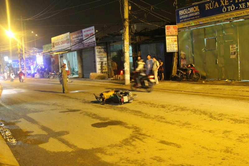 Hiện trường tai nạn.