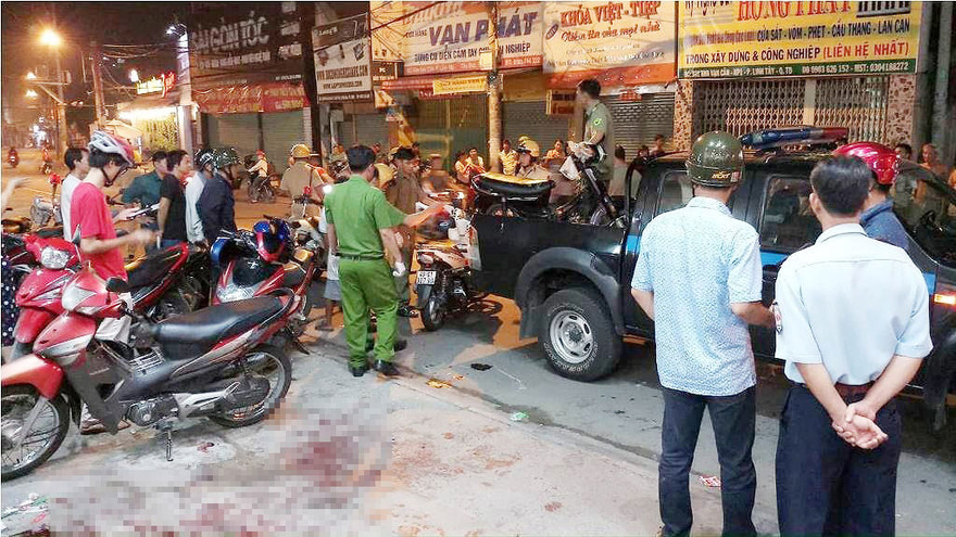 Hiện trường vụ việc.