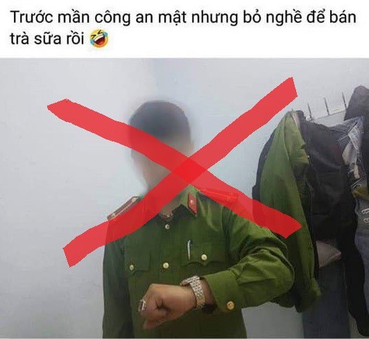 Q. mặc cảnh phục chụp ảnh đăng Facebook để câu like