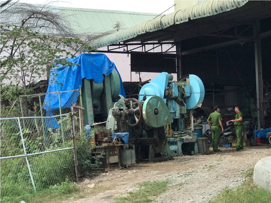 Hiện trường vụ việc.