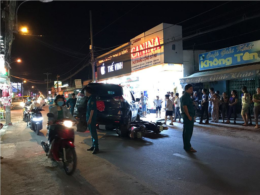 Hiện trường tai nạn.