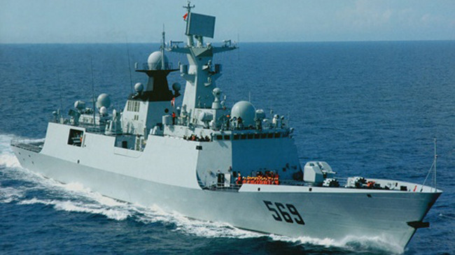 Tàu khu trục nhỏ Jiangkai-II Type 054A. Ảnh: SUAU