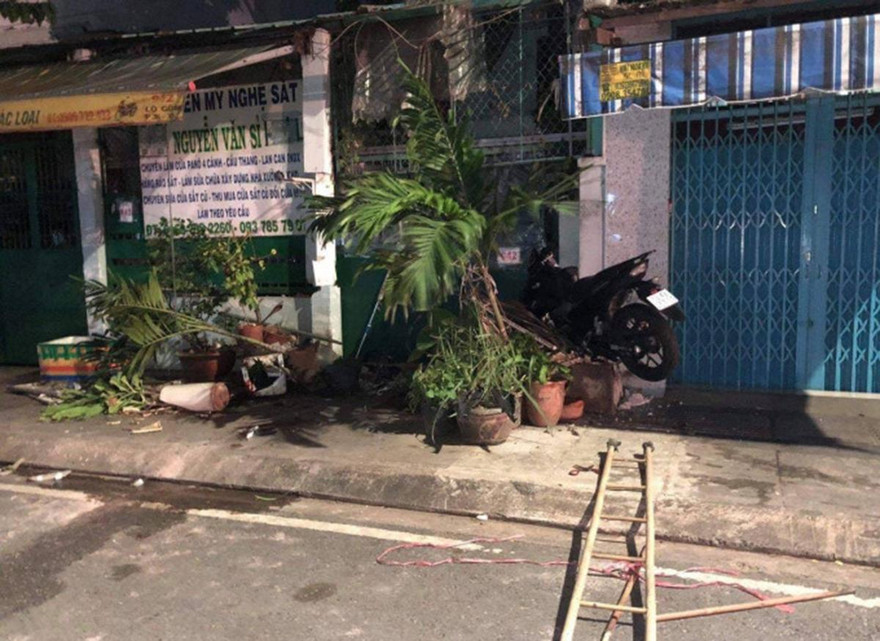 Hiện trường vụ việc.