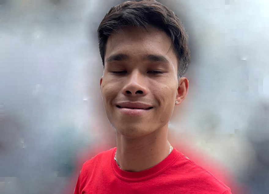 Một trong ba nghi phạm bị công an bắt giữ.