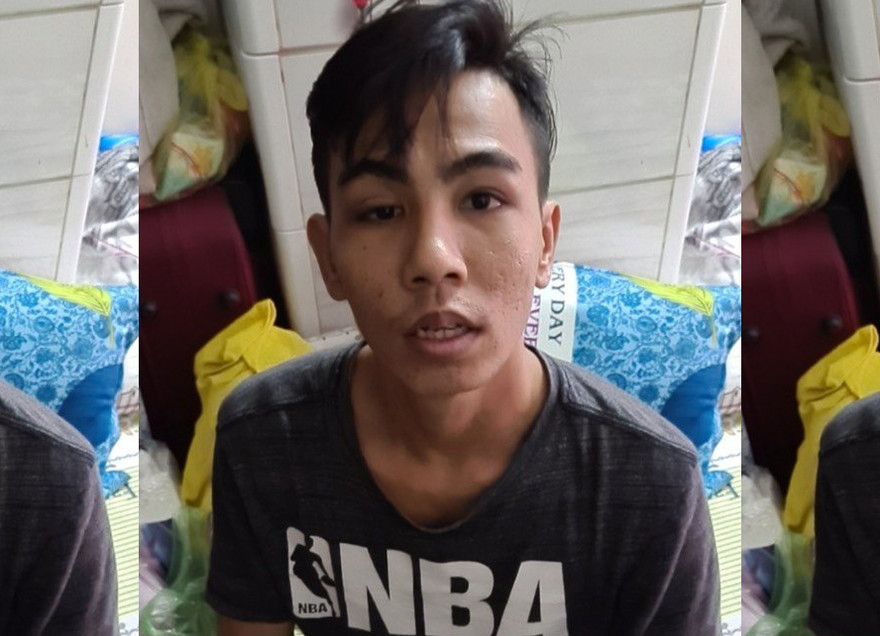 Nghi phạm Trương Đức Huy bị bắt 2 ngày sau khi gây án.