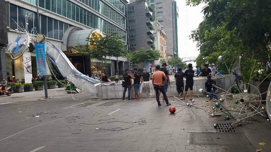 Hiện trường vụ việc.