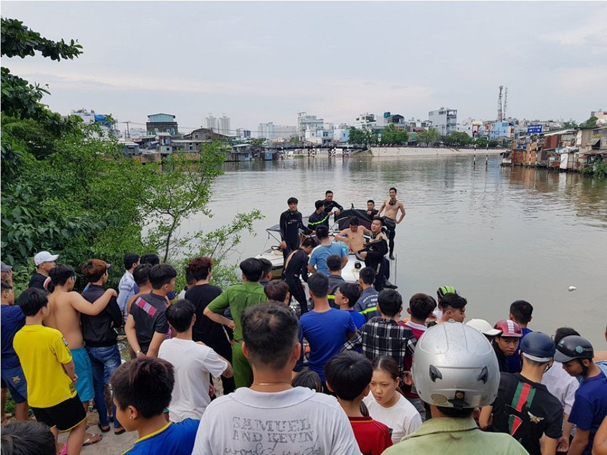 Khu vực bé trai 8 tuổi mất tích.