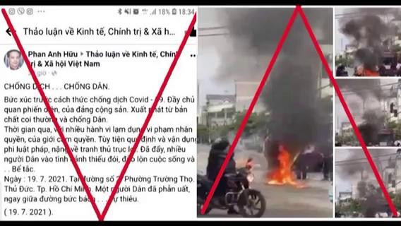 [VIDEO] Người đàn ông tự thiêu ở TP Thủ Đức không liên quan đến COVID-19